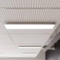 Arcchio LED panel Lyndra, 120 cm, silver, aluminium, dimmable, CCT