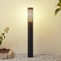 Lindby Lurinda path light, black, aluminium, 10.5 cm