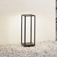 Lucande Thorvid LED pedestal light, height 50 cm, black