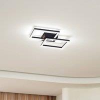 Lindby LED outdoor ceiling lamp Finian, 48 cm x 48 cm, CCT dimmable
