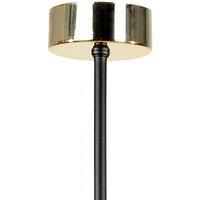 Euluna Canzo ceiling light, 3-bulb, glass, 52 cm