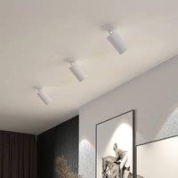 Arcchio recessed spotlight Davin, white, cylinder, set of 3