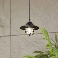 Lindby LED outdoor light Ketil, black, ground spike, battery