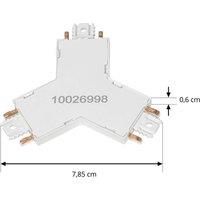 Lindby Y-connector Lumaro, white, 7.85 cm, plastic