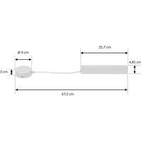 Lindby LED driver Lumaro, white, length 67.5 cm, 100W