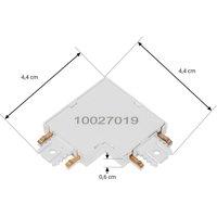 Lindby L-connector Lumaro, 90, white, angular, set of 2