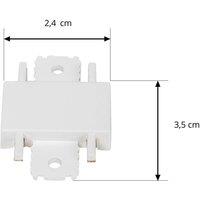 Lindby connector Lumaro, 180, white, plastic, set of 2