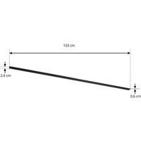 Lindby track system Lumaro, black, aluminium, length 103 cm
