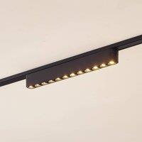 Lindby LED strip 48V Lumaro,black,12 points,2,4cm,dimmable