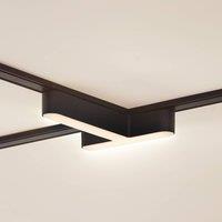 Lindby LED strip 48 V Lumaro, black, T-shape, dimmable