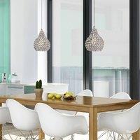 Westinghouse Kelcie pendant light, brushed nickel colour