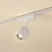 Lindby LED spot 48 V Lumaro, white, 6cm, plastic, dimmable