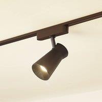 Lindby LED spot 48 V Lumaro, black, 7 cm, dimmable