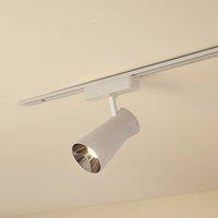 Lindby LED spot 48 V Lumaro, white, 7cm, plastic, dimmable