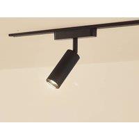 Lindby LED spot 48 V Lumaro, black, 4 cm, aluminium, dimmable
