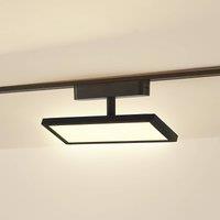 Lindby LED panel 48V Lumaro, black, aluminium, length20cm,dimmable