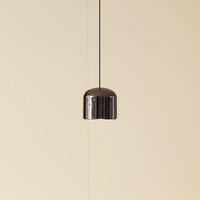 Lindby LED hanging light Lumaro,black,8,2cm,aluminium,48V,dimmable