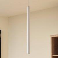 Lindby LED pendant light Lumaro, white, 3cm, aluminium, 48V, dimmable