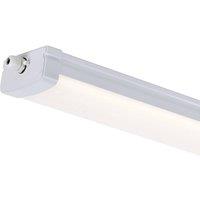 Nordlux Burbank IP65 plastic LED sensor batten light, 90 cm, 4,000 K