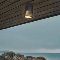 Nordlux Aludra outdoor ceiling light, IP54, anthracite, aluminium