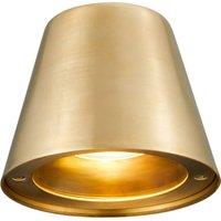 Nordlux Outdoor wall light Aleria, 1 x GU10, brass, seawater resistant
