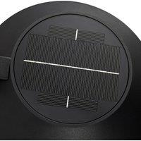 Nordlux LED outdoor wall light Justina, black, sensor, metal