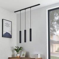 Lindby track lighting system set Linaro, pendant, 3-bulb, black