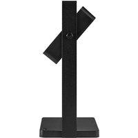 Nordlux Saulio LED table lamp, black, IP44, aluminium, USB, rechargeable battery