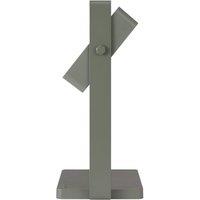 Nordlux Saulio LED table lamp, olive green, IP44, aluminium, USB, rechargeable