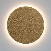 Hollnder LED wall light Meteor, gold-coloured, 100 cm, iron