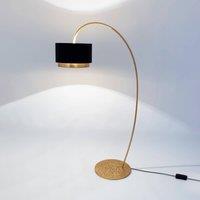 Hollnder Meteor floor lamp, gold-coloured, height 169 cm, iron