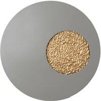 Hollnder LED wall light Luna, grey/gold, 80 cm, iron