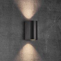 Nordlux Canto Maxi 2 Seaside outdoor wall light, black, GU10, 17 cm
