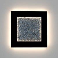 Hollnder Plenilunio Eclipse LED wall lamp, brown/silver-coloured, 80 cm