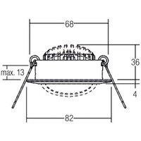 BRUMBERG BB03 Spot round RC-dimmable connection box 3 black