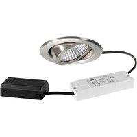BRUMBERG LED recessed spotlight BB09, DALI, connection box, stainless steel