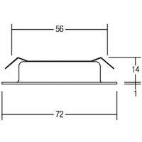 BRUMBERG LED recessed downlight BB17, on/off, matt nickel