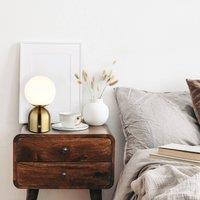 Globo LED table lamp Julsy, brass-coloured, height 21 cm, CCT