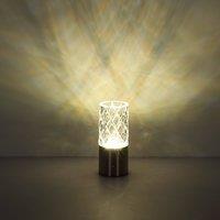 Globo LED table lamp Lunki, brass-coloured, height 19 cm, CCT