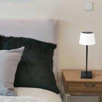 Globo Gregoir LED table lamp, matt black, height 38 cm, CCT