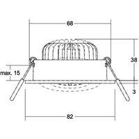 BRUMBERG LED recessed spotlight BB35 RC connection box textured black