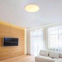 Globo Veleno LED ceiling light, white, 49 cm, glitter effect