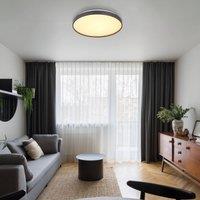 Globo Eclypse LED ceiling light, anthracite, 48 cm, acrylic/metal