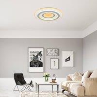 Globo LED ceiling light Sabatino, 48 cm, white/anthracite, CCT