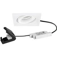 BRUMBERG LED recessed spotlight BB37 RC connection box textured white