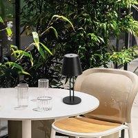 Lindby LED rechargeable table lamp Janea TWIN, black, metal