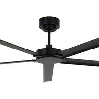Beacon Lighting Beacon ceiling fan Monza black DC quiet 152 cm IP55