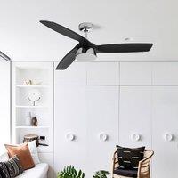 Beacon Lighting Beacon LED ceiling fan Bronx DC motor quiet 132 cm CCT