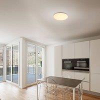 Globo Dori LED outdoor ceiling lamp, 33 cm, white, plastic, IP54