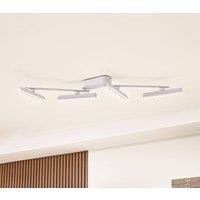 Lindby LED spotlight Eldrin, white, 4-bulb, light points